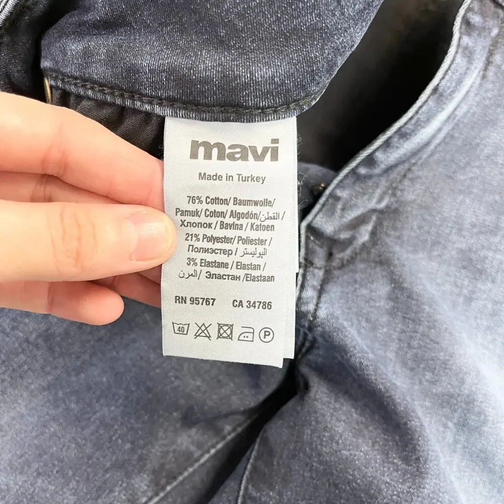 Mavi‎ Jeans Womens 31/30 Alexa Mid Rise Skinny Dark Wash Classic Stretch Ankle